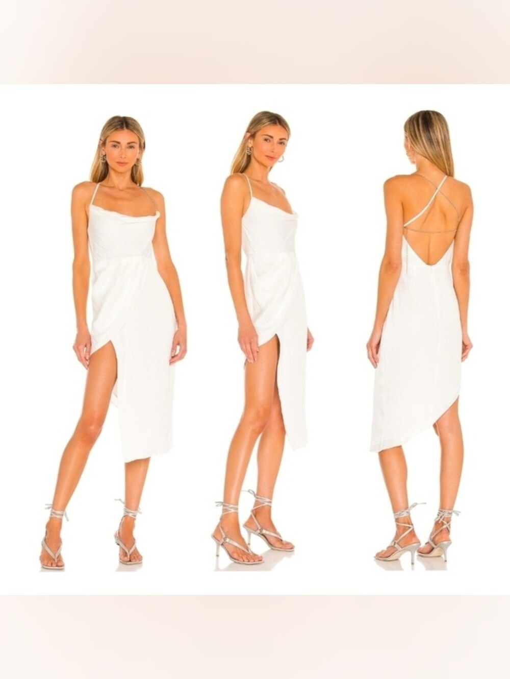 Michael Costello x REVOLVE Tessa Midi Dress in Ivory